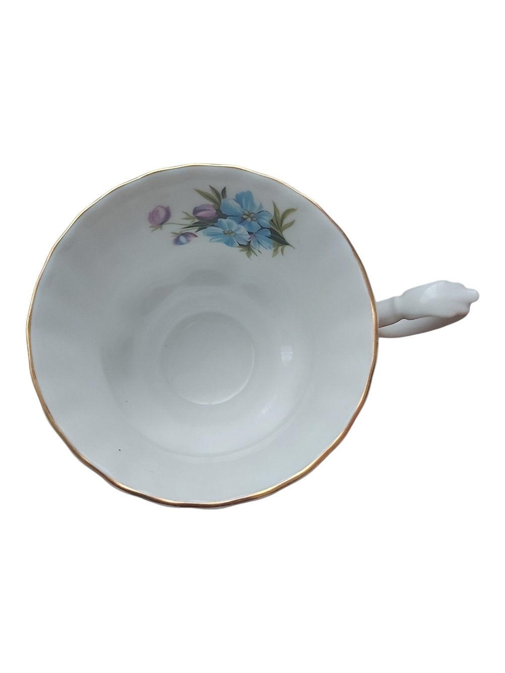 Royal Albert "Memory Lane" Blue Forget Me Not Teacup & Saucer - Picture 2 of 11